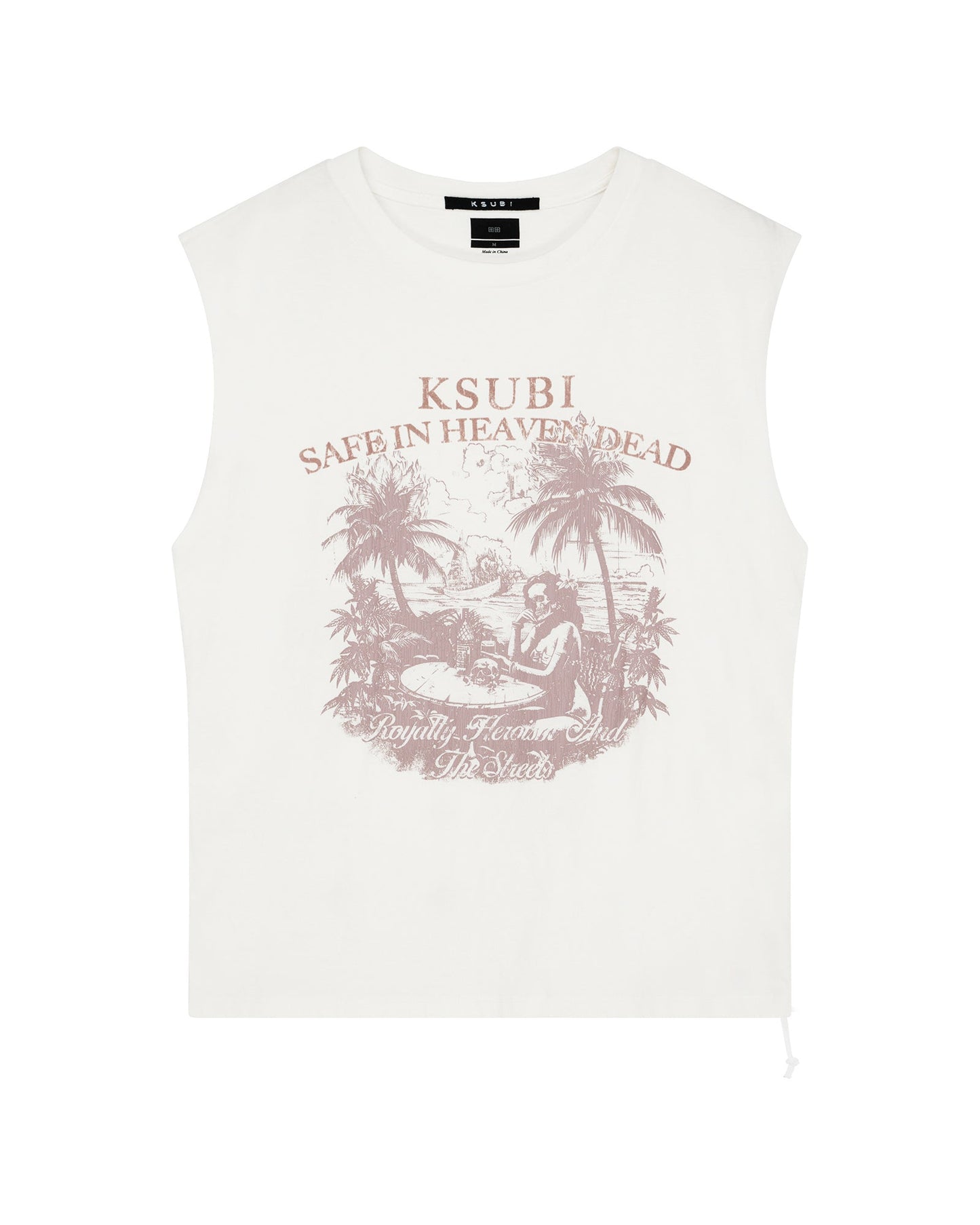PARADISO CUT OFF TEE VINTAGE WHITE