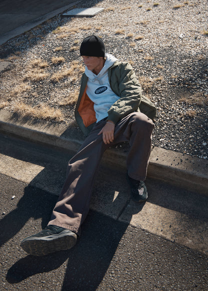 AFENDS Mens Pablo - Denim Baggy Jean - Washed Coffee