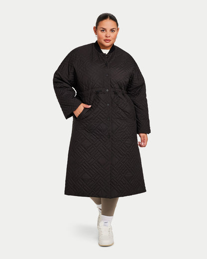 Womens Longline Puffer Jacket