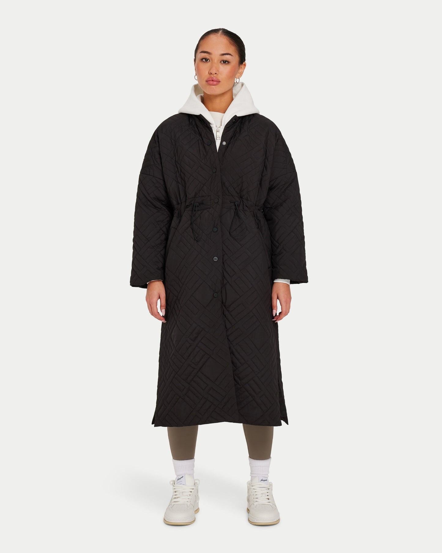 Womens Longline Puffer Jacket