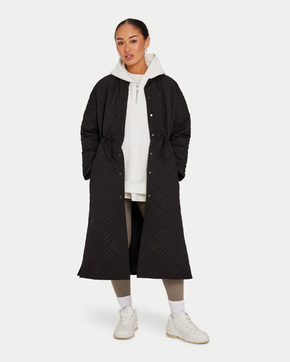 Womens Longline Puffer Jacket