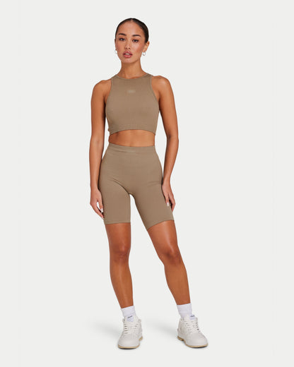 Womens Ribbed Base Short