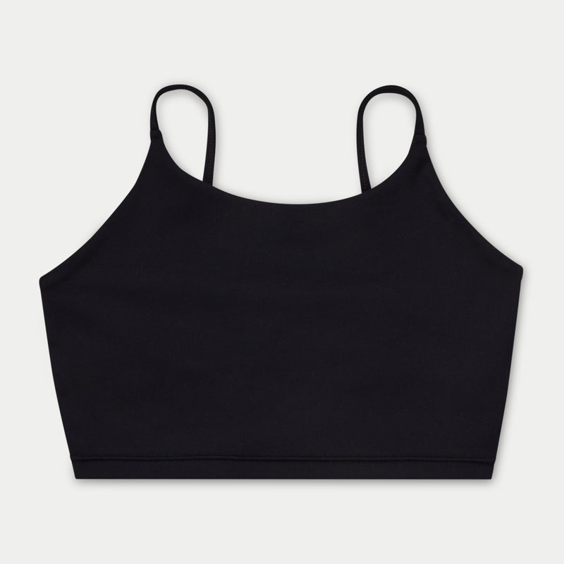 REWEAR Womens Essential Crop Top - Black