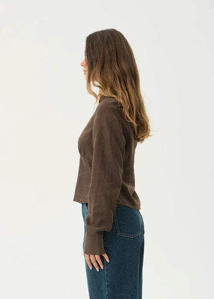 AFENDS Womens Archive - Shirt - Coffee