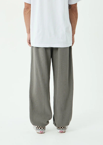AFENDS Mens Genesis - Track Pant - Washed Sycamore