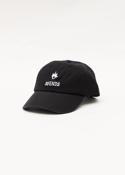 AFENDS Mens Burnin - Six Panel Cap - Stone Black