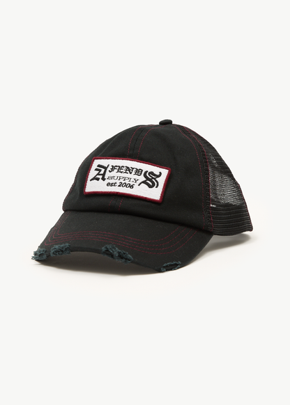 AFENDS Mens Supply - Six Panel Mesh Cap - Black
