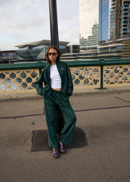 AFENDS Womens Avenue - Track Jacket - Pine