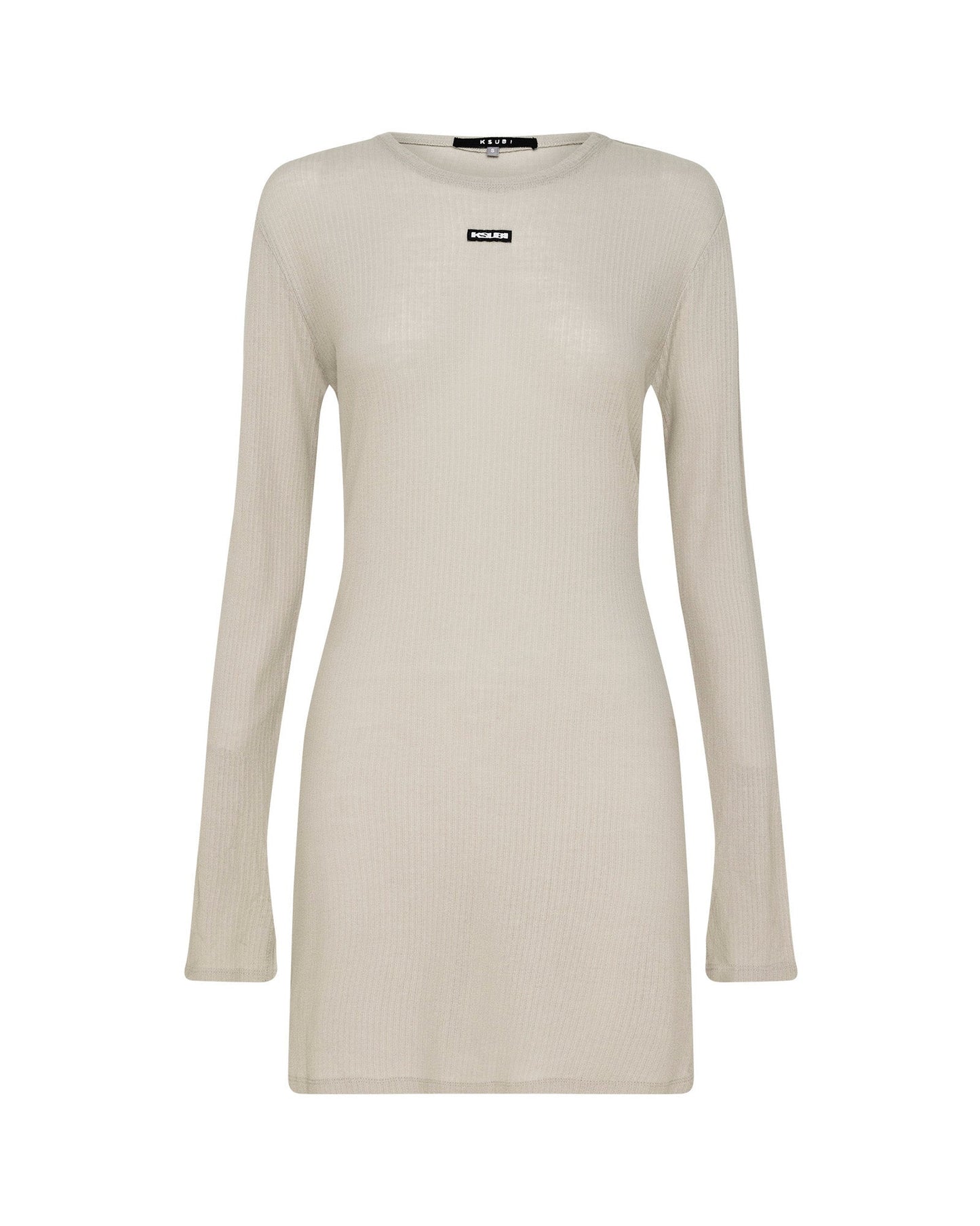 CRAWFORD LS MINI DRESS TAUPE