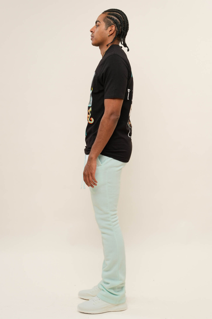 Flared Stacked Fleece Sweat Pants