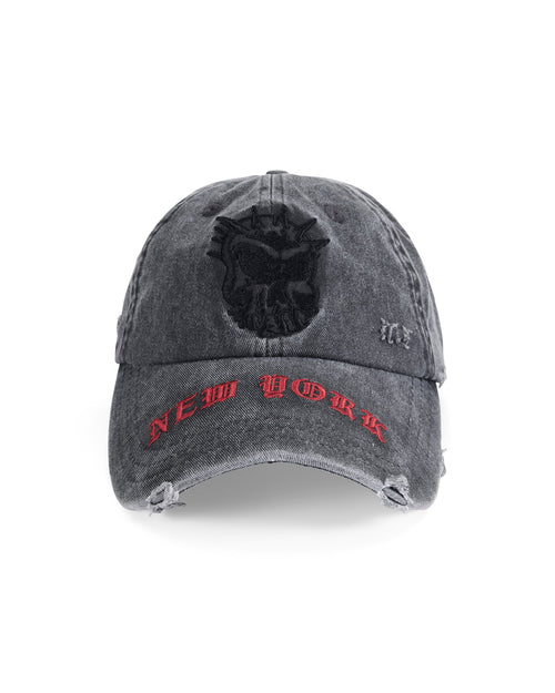 NY SKULL CAP BLACK