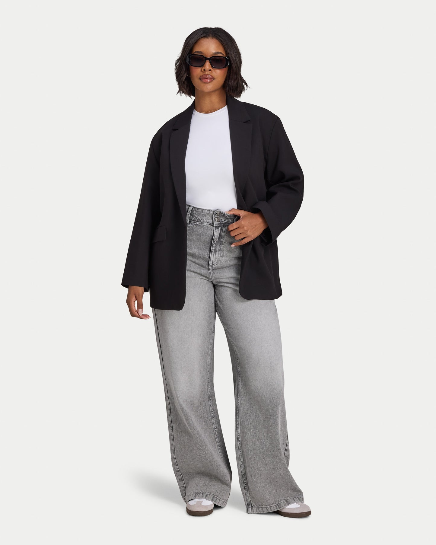 Womens Studio Oversized Blazer