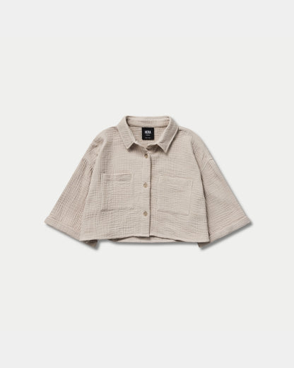 Womens Resort Cropped Shirt