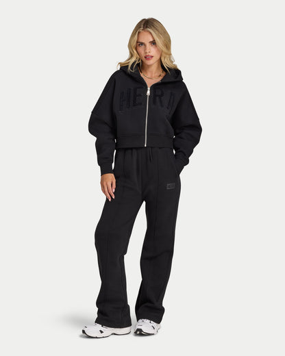 Womens 365 Cropped Zip Hoodie