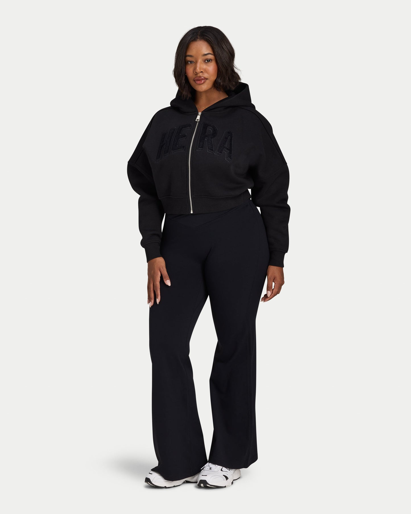 Womens 365 Cropped Zip Hoodie