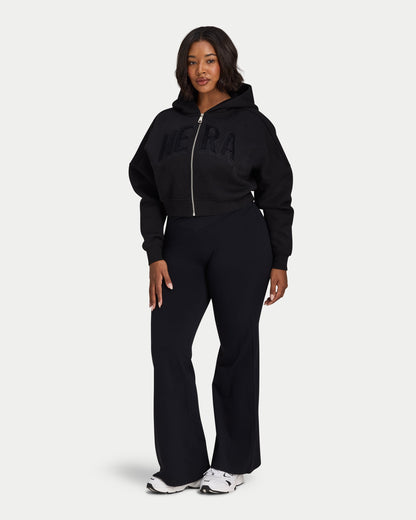Womens 365 Cropped Zip Hoodie