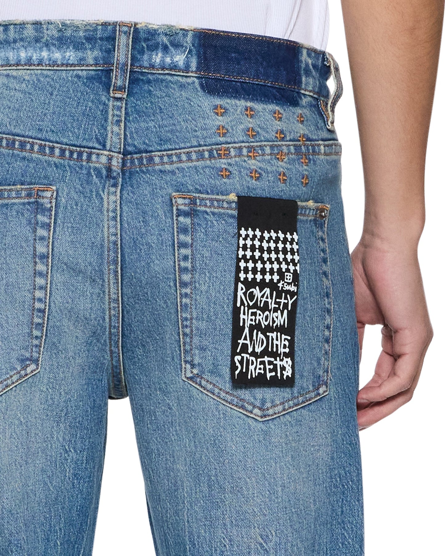 BRONKO TEXAS BLUE STUDDED
