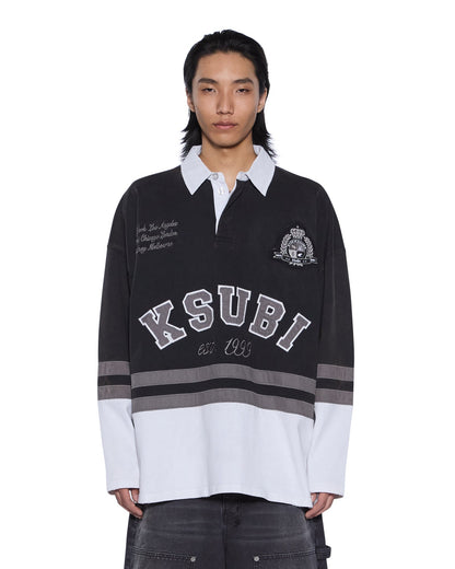 DUKE RUGBY LS JERSEY BLACK