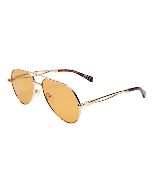THE MONTANA SUNGLASSES GOLD AMBER