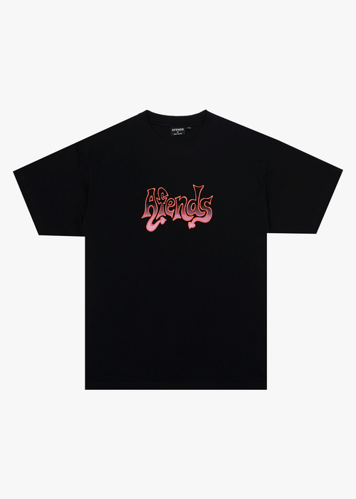 AFENDS Mens Splash - Boxy Tee - Black