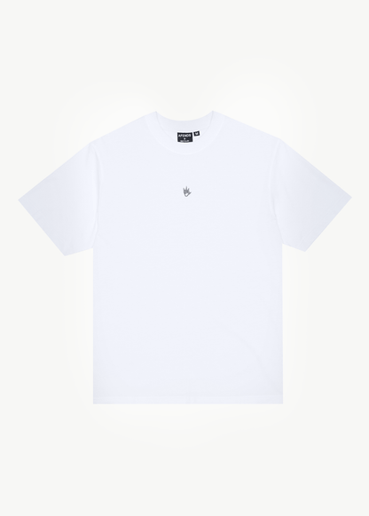 AFENDS Mens Flame - Retro Tee - White / Blue