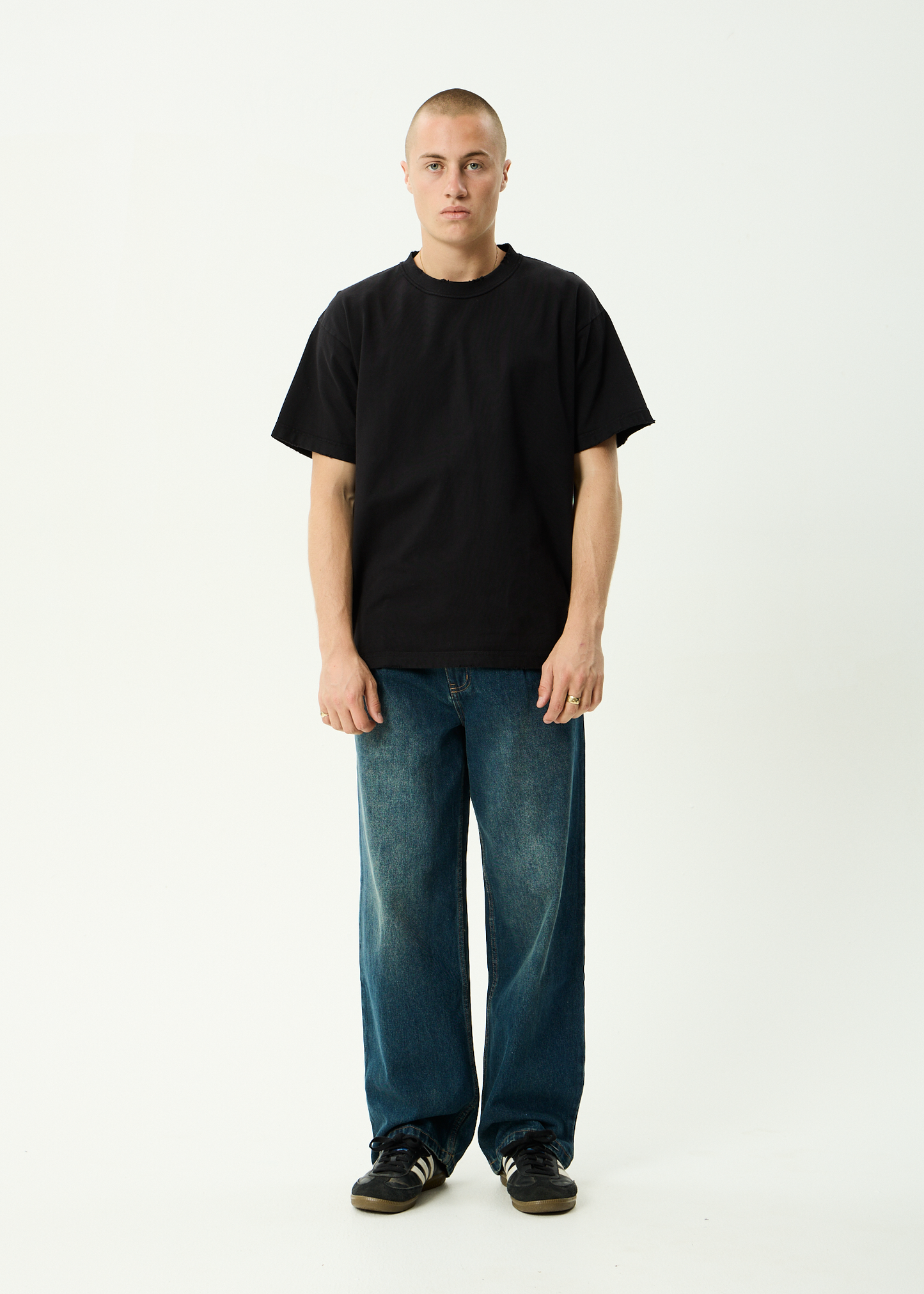 AFENDS Mens Fast Forward - Denim Ultra Baggy Jean - Vintage Wash