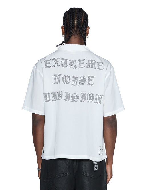END DINER SS SHIRT SATIN WHITE
