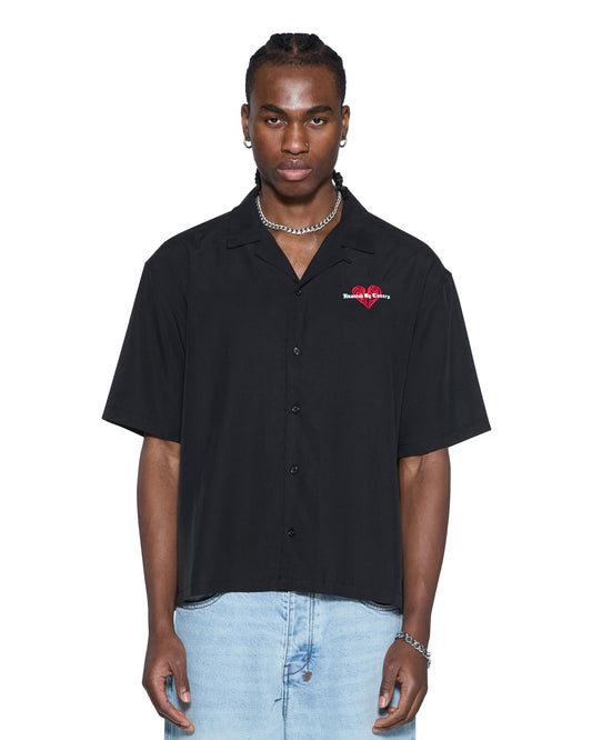 HBL DINER SS SHIRT SATIN BLACK