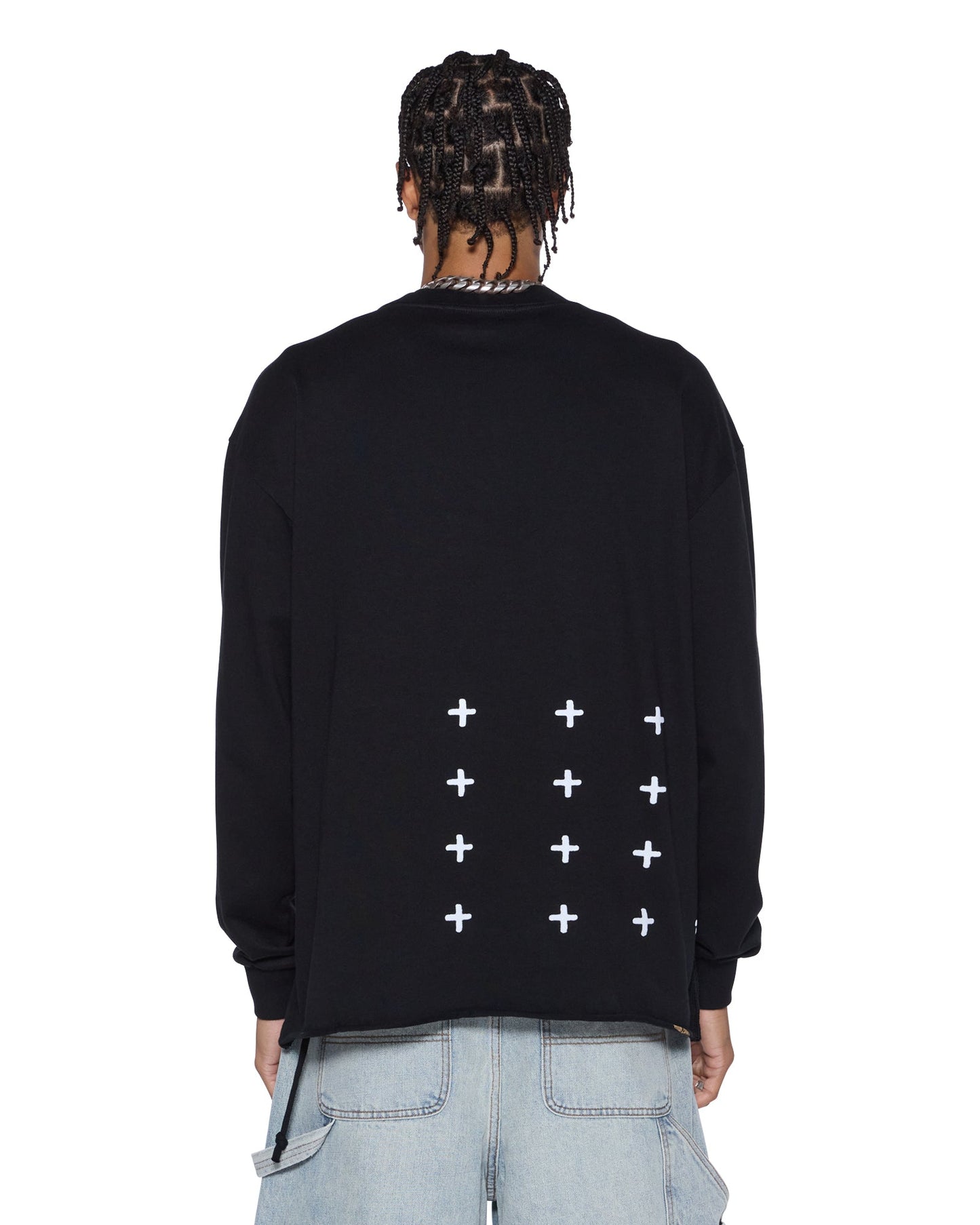 PLATED LS TEE BLACK