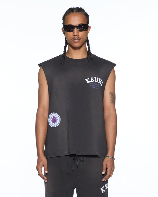 GENESIS EKCESS CUT OFF TANK CHARCOAL FADE