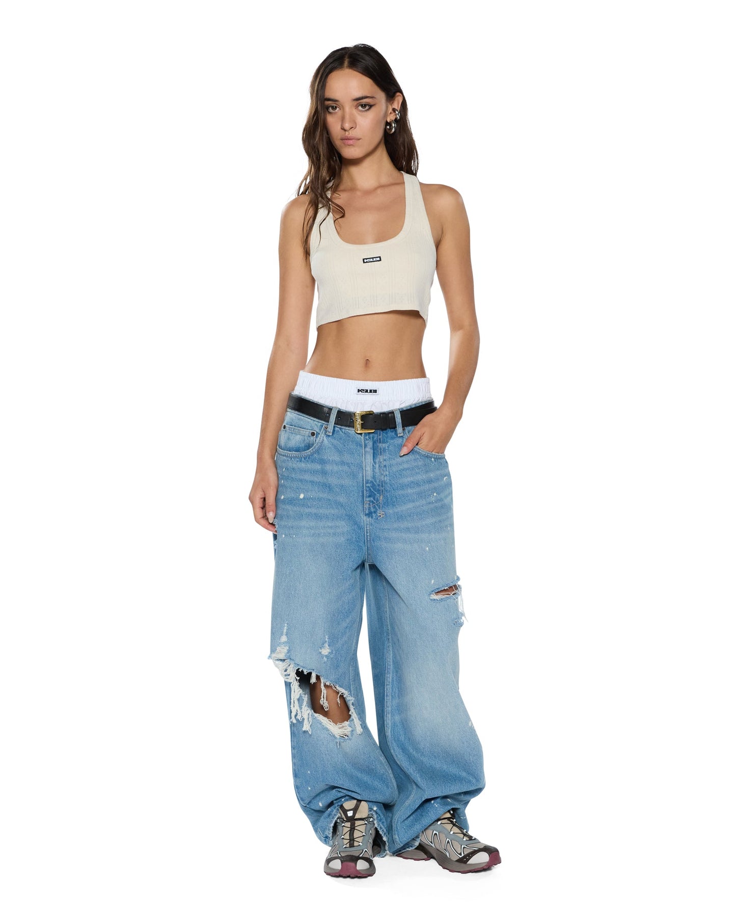 SOTT ORIGIN CROP TANK CREAM