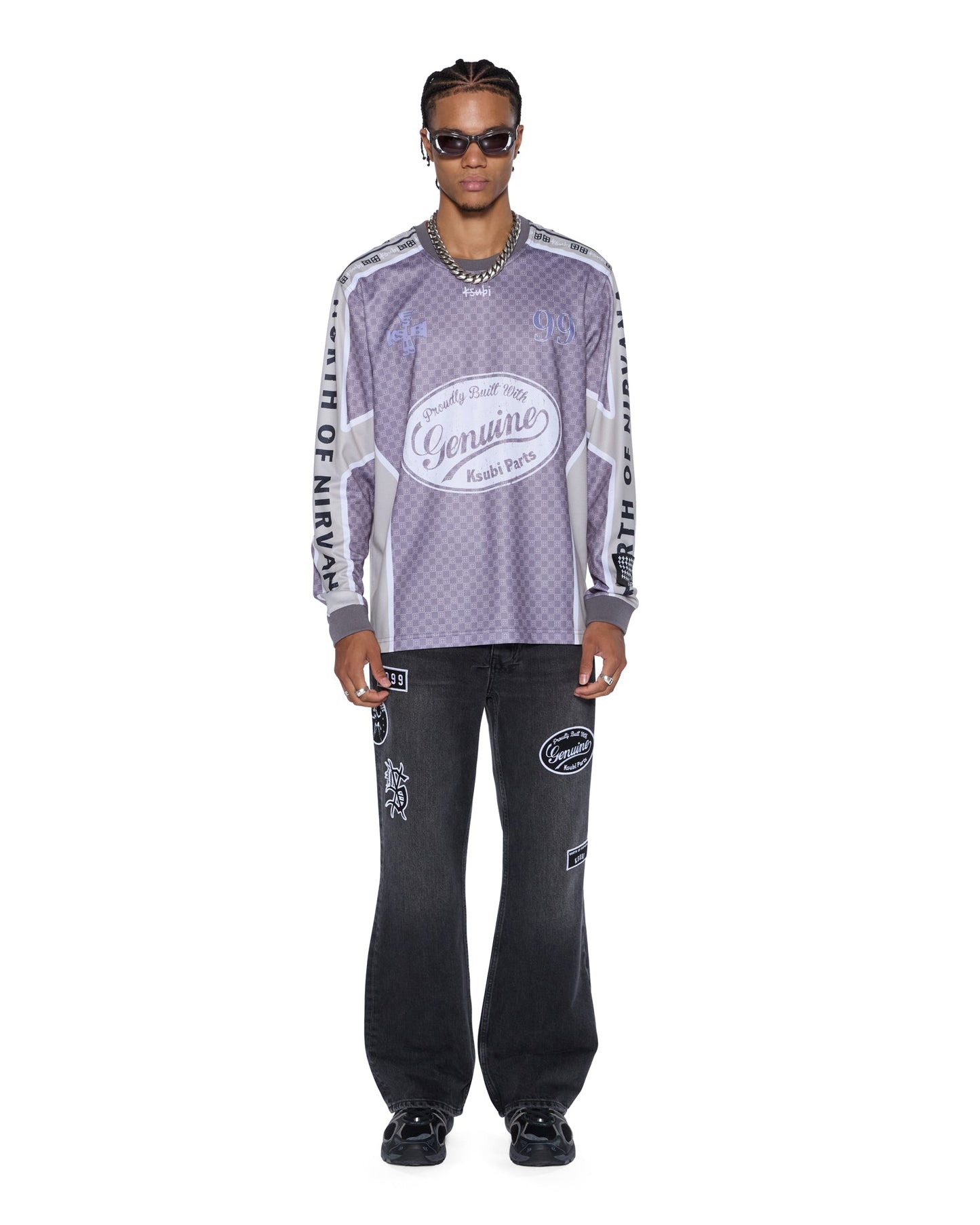 GARAGE LS MOTO JERSEY MOSS BLACK