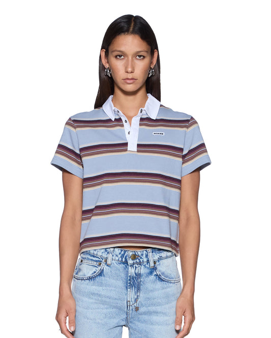 SOTT SHRUNKEN POLO MULTI STRIPE