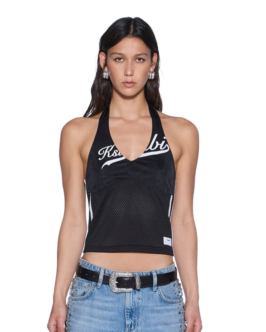 PLAYOFF HALTER JERSEY BLACK