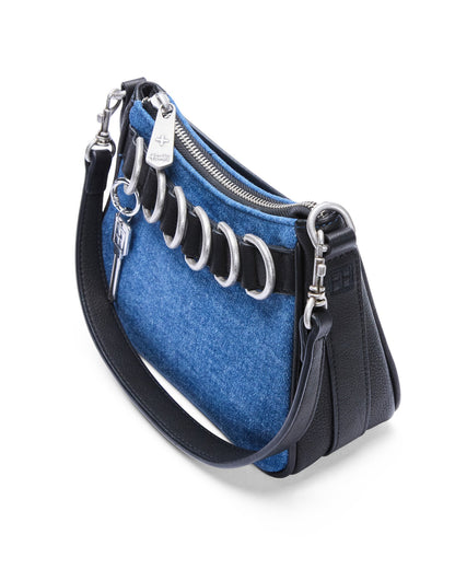 TRASH BAG MINI BLUE DENIM