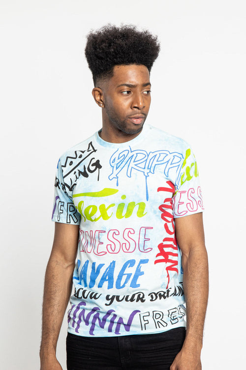 Tie Dye Graffiti T-Shirt