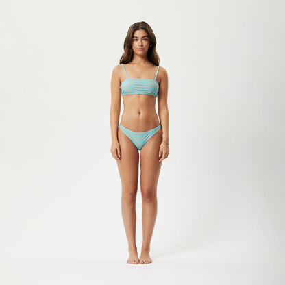 AFENDS Womens Adi - Bikini Bottoms - Blue Stripe