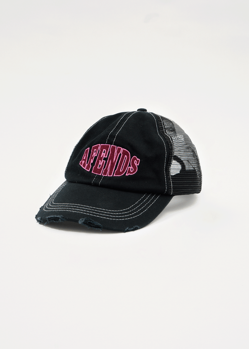 AFENDS Mens Arch - Six Panel Mesh Cap - Black