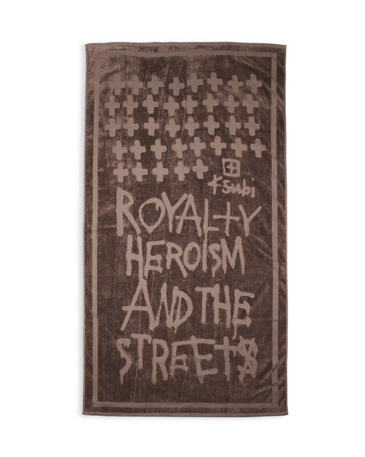 ROYALTY BEACH TOWEL CHOCOLATE